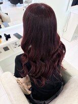 シーナ バイ マグ(siina. by Mag)&nbsp;チェリーレッド×韓国風顔周りレイヤーで叶う透明感艶カラー
