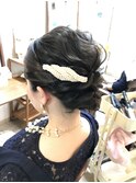 ゆるふわなみなみアップアレンジ【ヘアメイク　袴/立川南/立川】