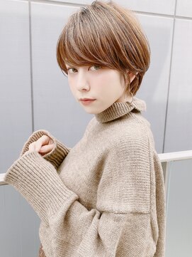 アンド ストーリーズ(&STORIES) オリーブベージュ/ハイライト/20代/30代/40代/ショート/ボブ