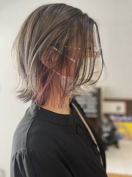 ヘアアンドスペース ベロン(hair&space velon) インナーピンク