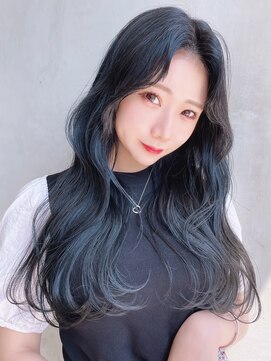 アイティーバイアルバム 八王子店(IT by ALBUM) 韓国ヘア_ミニウルフテラコッタくすみブルー_8536