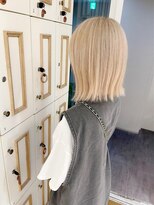 アルクバイネオリーブ 荻窪店(arc by neolive)&nbsp;荻窪/ホワイトグレージュ/ボブ/デジタルパーマ/ミニウルフ