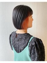 チャコレ 北千住店(Chacolle)&nbsp;インナーオレンジ×ミニボブ