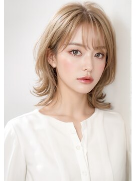 ラベストオイケ(LOVEST OIKE) ブリーチカラーで透明感ベージュ×レイヤースタイル/LOVEST OIKE