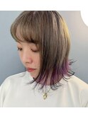 バイオレット×サンドベージュ