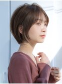 前髪あり大人小顔ショートボブ 30代40代50代【AIN.表参道】川原