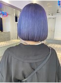 ボブ/ブルージュ/ベージュカラー/ブリーチ/丸みショート/原宿