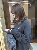 ブリーチなし 赤味消し グレージュ ボブ 矢場町/momoka