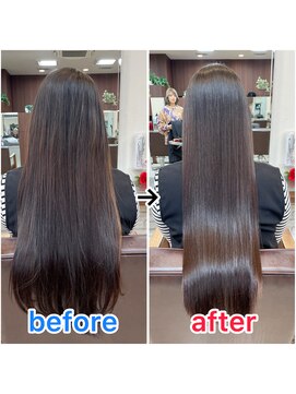グリームバイフォルテ 藤枝(gream by FORTE) 最上級髪質改善でツヤツヤストレートヘア