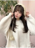  オリーブ/グレージュ/韓国ヘア/渋谷/レイヤー/顔まわり