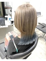 グロウ 丸の内(GLOW)&nbsp;裾カラー☆ネイビーブルー