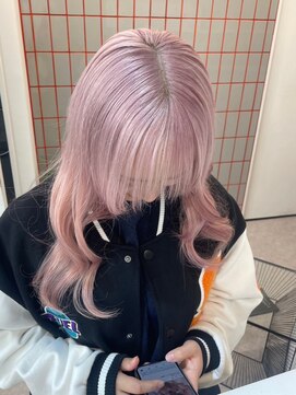 ペレ 栄店(PELE) デザインカラー/レイヤーカット/ウェットヘア/オリーブベージュ