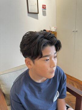 アンソル オブ リシェール(N'SOL of RICHAIR) ベリーショート/ダークアッシュ/ニュアンスパーマ/韓国マッシュ