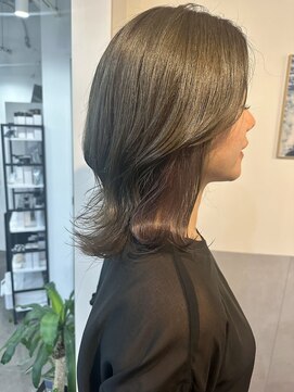 マリン(Marine) 20代30代パープルイヤリングカラーマットベージュ