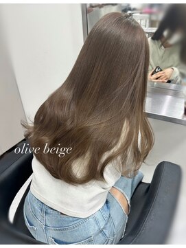 ベレーザシェルト(Beleza scelto) 10155秋色オリーブベージュ髪質改善ショコラブラウンストレート