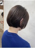 似合わせショートエモージュブラウンカラー