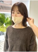 透け感アッシュカラー