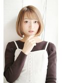 顎ラインボブ/ベージュボブ/ワンカールボブ[横浜]