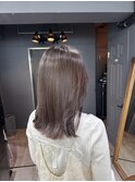 シンプルなのに洗練された透明感カラー／髪質改善トリートメント