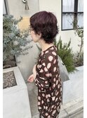 抜け感マッシュウルフ　ショート パーマ【30代/40代/50代】