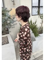 リベラル(liberal)&nbsp;抜け感マッシュウルフ　ショート パーマ【30代/40代/50代】