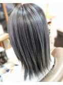 透明感グレージュ×シャドールーツ