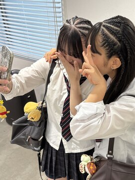 ワープ 青葉台(WARP) コーンロウ/高校生/体育祭ヘア/ヘアセット