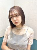 ミニボブフェイスレイヤー顔周りカット前髪カット韓国ボブ/立川