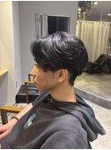 島田叶夢　ニュアンスパーマ×センターパート