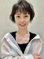 ステアケース 武蔵小杉店(stair:case) ショートパーマ大人かわいいオン眉ふんわりパーマゆるふわパーマ
