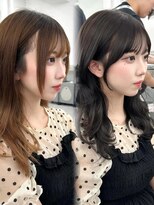 アマトウキョウ アユンチェ(AMA TOKYO×AYUNCHE) 前髪顔まわり韓国ヘアレイヤーカットサイドバンク2wayバンク韓国