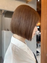 ロンド ボーイ 表参道(Lond BOY)&nbsp;くびれヘア/アプリコットオレンジ/ハイライトカラー/ミディアム