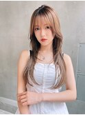【Lloyd 大宮】透け感ライトブラウン×ザクザクレイヤー