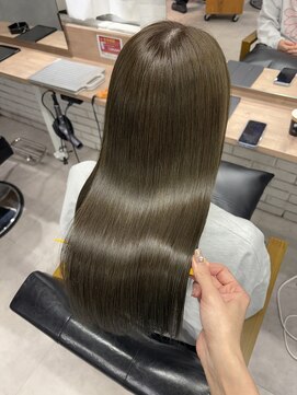 モク(mok) オリーブカラー×水素トリートメント◎