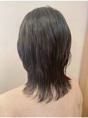 黒髪ネオウルフ◎くびれミディで小顔韓国風30代