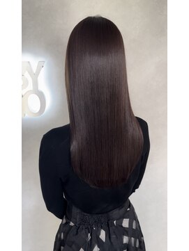 A BY WHO江坂/ツヤ髪ロング/ベージュカラー/透明感カラー