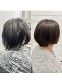美髪縮毛矯正ショート/新潟縮毛矯正/新潟髪質改善