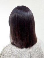 ヘアー ホスピタル ソアン(hair hospital soan)&nbsp;くくれるロブ  ×  ほんのりボルドーブラウン