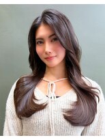 レーヴバイロンド 仙台(Reve by Lond)&nbsp;韓国レイヤーハッシュカット顔周りカット髪質改善ダークアッシュ