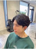 王道センターパート×毛流れナチュラルパーマ ニュアンスパーマ