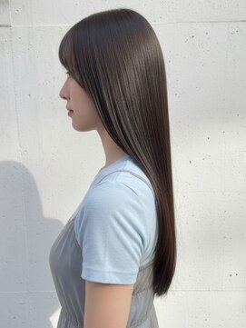 ロックス バイ マグ 松本(rocks BY MAG) ブリーチなし透明感ダークブラウン×イルミナカラー