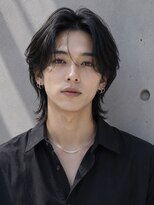 オグジュアリー 表参道(aux.)&nbsp;毛流れハンサムショートセンターパートメンズ黒髪爽やか