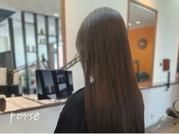 フォルセ(Forse)の写真/【カラーするたび、扱いやすい髪へ】髪質向上カラー×美髪ケアで毛先まで艶やかに