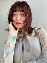 ブラウヘアアンドケア(care)&nbsp;ウルフレイヤー×ワインレッド