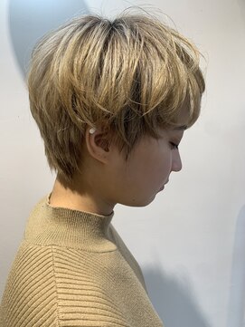 リアン(Lien) Lien☆ショートマッシュ×ダブルカラー×オリーブカラー