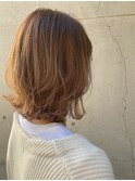 ミディアムレイヤー☆ミルクティーベージュ♪