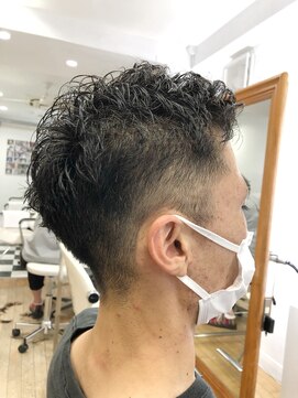 ヘッズ 本八幡店(HEADS) かき上げヘア ニュアンスマッシュ サイドパート 韓国マッシュ