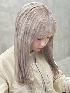 スー 渋谷(suu) ホワイトカラーベージュカラーケアブリーチダブルカラー髪質改善