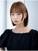 20代30代大人かわいいナチュラル暗髪エアーストレートヘア