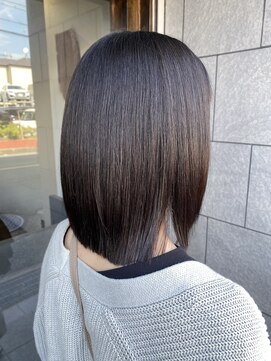 ソラーナ(SOLANA) 強いくせ毛に髪質改善ストレートをしたスタイル